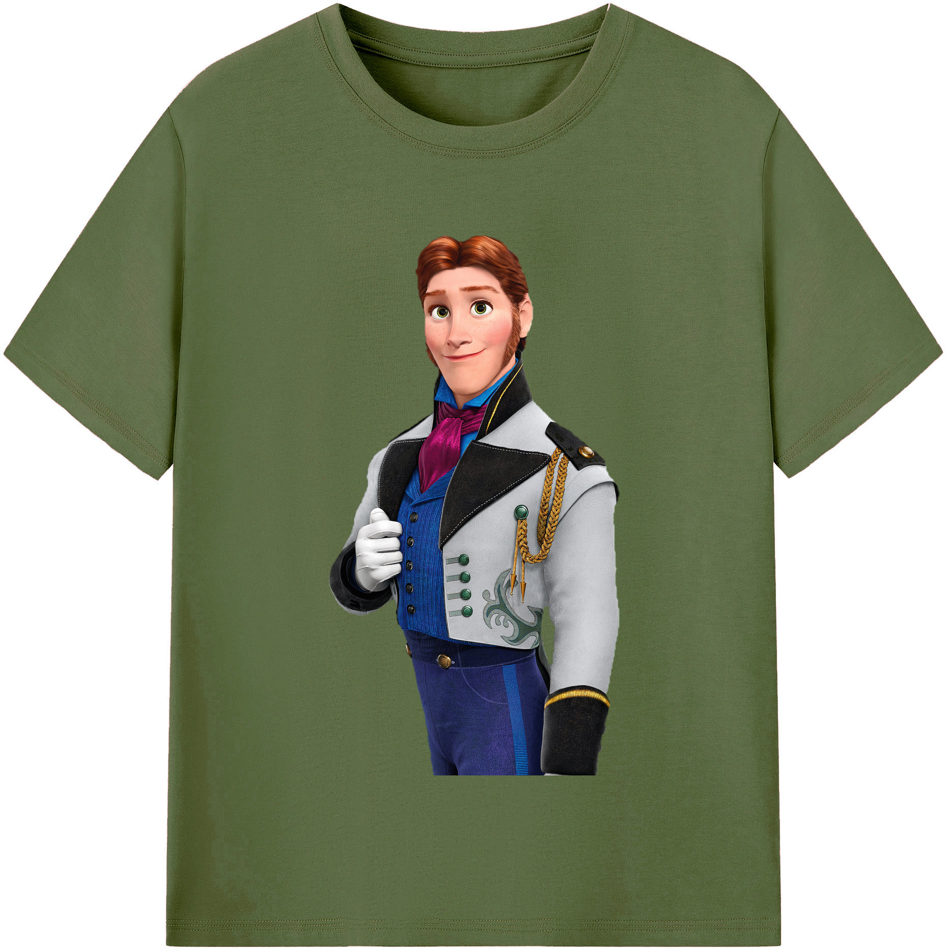 （画像用） アナと雪の女王 アンナ エルサ Frozen Anna Elsa 綿100％半袖Tシャツ（フロントプリント）